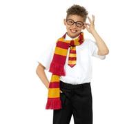 School Wizard Fancy Dress Set Scarf Tie & Glasses Book Day Harry Kit by Smiffys