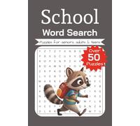 School Word Search Puzzle Book: Word Searches with Easy to Read Print about School, Learning, Education, and More │ 6x9 inches, 110 pages │ 50+ Puzzles… │Gift for Vacations, Holidays, and Relaxation