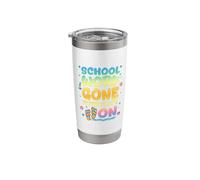 School Work Gone Flips Flops ON Summer Vacation Stainless Steel Insulated Tumbler