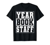 School Yearbook Staff - Journalism Photography Team Value Graphic T-Shirt, Men, Black, XL