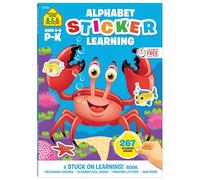 School Zone Alphabet Stickers Workbook: P-k (Stuck on Learning)