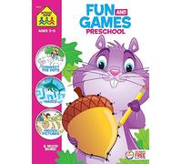 School Zone Fun and Games Preschool Activity Workbook: Ages 3-5
