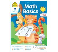 School Zone Math Basics Grade 2 Workbook (Deluxe Edition 64-Page)