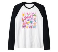 School's for Summer Teacher Celebration End of School Raglan Baseball Tee