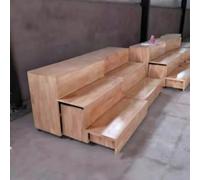School's New PE Plastic Choir Stage Is A Mobile, Flip-up, Folding Platform With Three-tiered Movable Dance Steps For The Music Classroom(Solid Wood Telescopic)