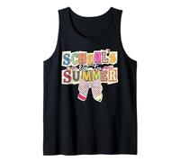 School's Out for Summer Last Day School Teacher Coquette Bow Tank Top