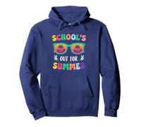 Schools Out For Summer Retro Last Day Of School Teacher Pullover Hoodie