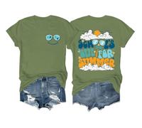 Schools Out for Summer Shirt, Happy Last Day of School Teacher T-Shirt Teacher Summer Women Men Tshirt Green