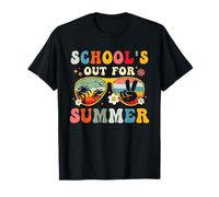 School's Out For Summer Teachers Last Day Of School Retro T-Shirt
