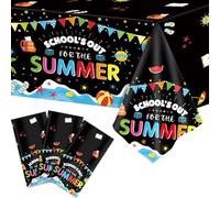 School's Out for The Summer Tablecloths for Kids Class End of School Year Theme Table Covers Supplies Summer End of School Decorations School's Out Tablecloths for Graduation Preschool Party Favors