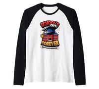 School's Out Forever (Or Until August) Funny Summer Holiday Raglan Baseball Tee