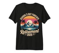 School's Out Forever Retirement 2025 Retired Teacher Vintage Premium T-Shirt