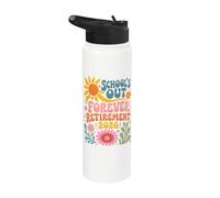 Schools Out Forever Retirement 2026 Retired Student Teacher Stainless Steel Insulated Water Bottle