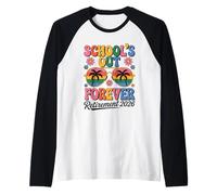 Schools Out Forever Teacher Retirement 2026 Raglan Baseball Tee