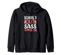 School's Out Sass Is In Last Day Of School Girl Zip Hoodie