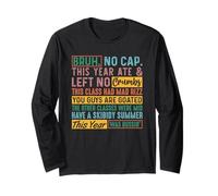School's Over Gen Alpha Slang Class Quote Brain Rot Joke Long Sleeve T-Shirt