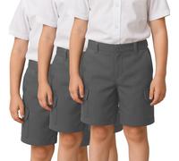 SchoolStitch® Pack of 3 Cargo School Shorts for Boys Pull Ups, 3-13 Years