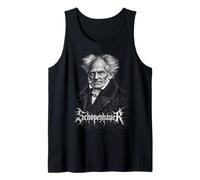 Schopenhauer existentialist Philosophy Death-Metal Tank Top