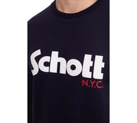 SCHOTT - Men's crewneck sweatshirt with logo