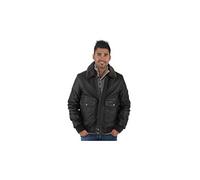 Schott NYC Men's LC5331X Jacket, Brown (Anthracitebrown Anthracitebrown), Large (Size: L)