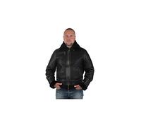 SCHOTT Men's Lc1259 Bomber Jacket Not Applicable, Black (Noir Noir), (Manufacturer size: Taglia Produttore L)