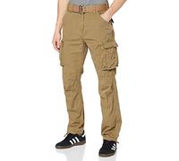 Schott NYC Homme Pantalon Army Pants, Beige, 33W EU