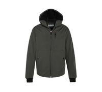 Schott NYC Kale Short Zip Hooded Jacket, Khaki, XL for Adults
