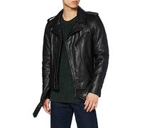 Schott NYC Men's Lc1140blk Leather Jacket, Black, Medium