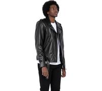 Schott NYC Men's Lc1140blk Leather Jacket, Black, Medium