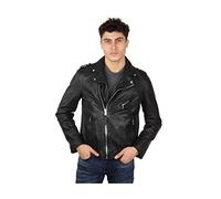 Schott NYC Men's LC1140WX Leather Jacket, Black, S