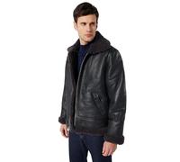Schott NYC Men's Lc1259 Leather Jacket Not Applicable, Black/Gray, Xx-Large