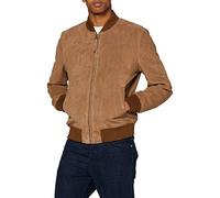 Schott NYC Men's Lc3017 Leather Jacket, Dark Beige, Large