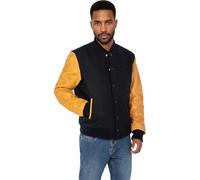 Schott NYC Men's Lcusa Leather Jacket Not Applicable, Navy/Cognac, X-Large