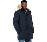 Schott NYC Men's Parka, Navy, X-Large (NELSON20), 100% Polyester, Standard Fit