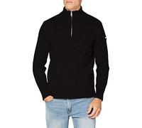 Schott NYC Men's Plecorage2 Pullover Sweater, Black, X-Large