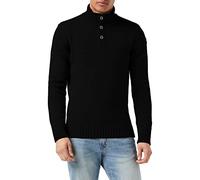 Schott NYC Men's Ploutrider4 Pullover Sweater, Black, Large
