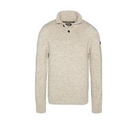 Schott NYC Men's Ploutrider4 Pullover Sweater, Natural, Large
