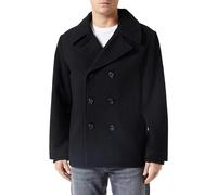 Schott NYC Men's Seacoat Pea Coat, Black, L