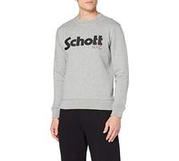 Schott NYC Men's Swcrew Sweatshirt, Grey (Heather Grey), X-Large