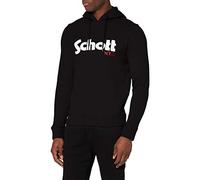 Schott NYC Men's Swhood Sweatshirt Not Applicable, Black (Black Black), Large