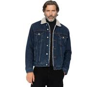 Schott NYC Men's Trucksherpa Jacket, Blue, XXL
