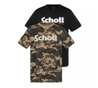 Schott NYC Men's Tspklogo T-Shirt, Multicolored, L
