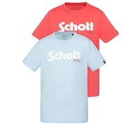 Schott NYC Men's Tspklogo T-Shirt, Multicolored, XL