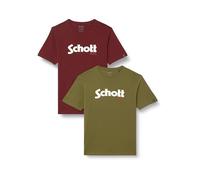 Schott NYC Men's Tspklogo T-Shirt, Multicolored, XXL