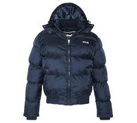 Schott NYC Mixte Chicago DOUDOUNE A CAPUCHE AVEC BORD COTE SCHOTT, NAVY, M EU