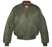 Schott NYC Recycled Nylon MA-1 90's Fit Bomber Jacket - Khaki - L - Menswear L