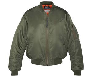 Schott NYC Recycled Nylon MA-1 90's Fit Bomber Jacket - Khaki XL XL