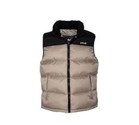 Schott NYC Utahv Schott Shoulder Padded Vest, Beige, XL