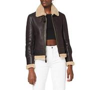 Schott NYC Women's Lcw1257 Leather Jacket, Cordovan, M