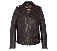 Schott NYC Women's Leather Jacket, Dark Brown, XL